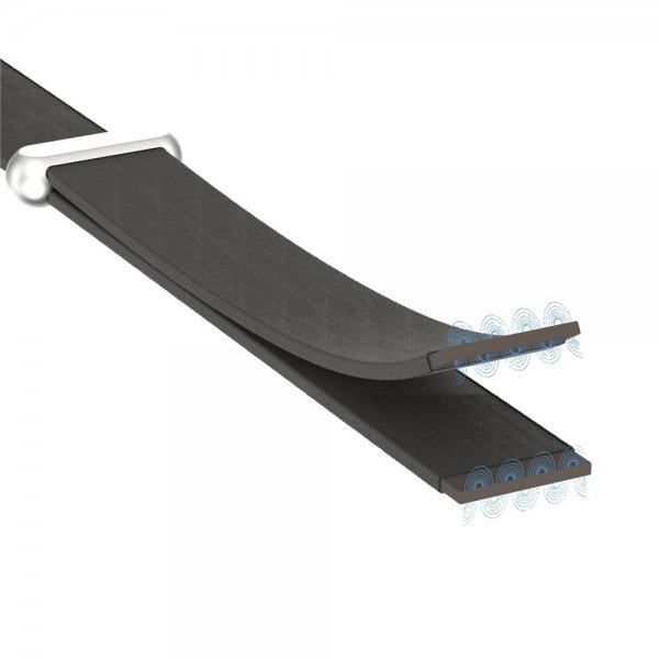 Snørebånd Quick Release Phone Lanyard Detachable Magnetic Svart