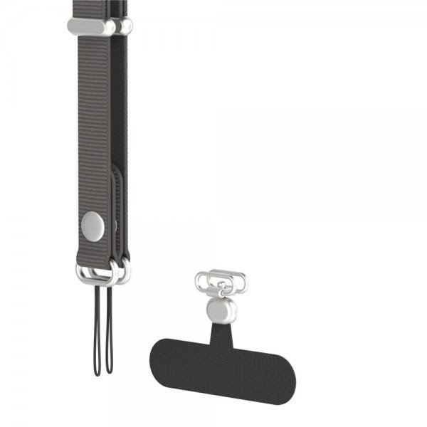 Snørebånd Quick Release Phone Lanyard Detachable Magnetic Svart