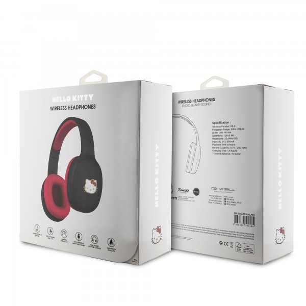 Hello Kitty Hodetelefoner Bluetooth Bicolor Svart
