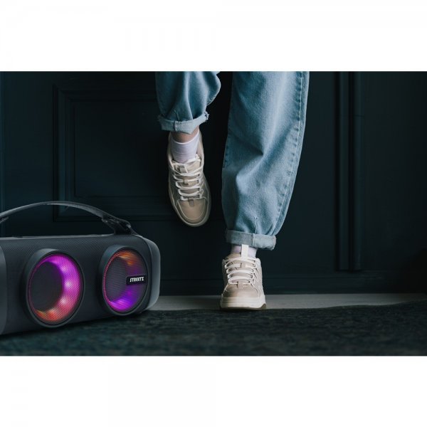 Streetz Høyttaler B100 Bluetooth Boombox Speaker Svart