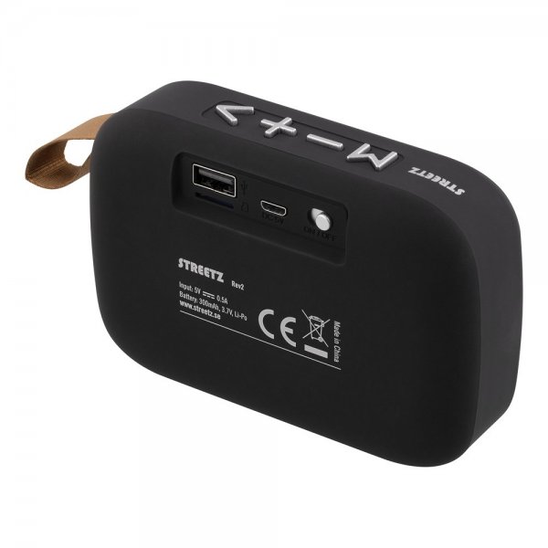 Streetz Høyttaler S100 Portable Compact Bluetooth Speaker Svart