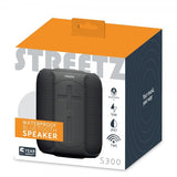 Streetz Høyttaler S300 Waterproof Bluetooth Speaker Svart