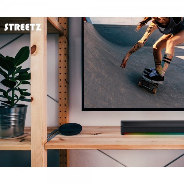Streetz Høyttaler SB100 Bluetooth Soundbar Svart
