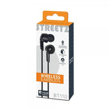 Streetz Hodetelefoner BT110 Wireless Earbuds Svart