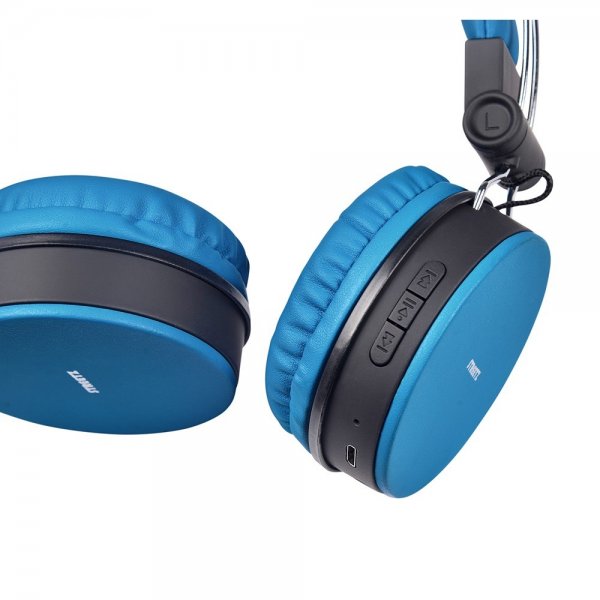 Streetz Hodetelefoner BT200 Wireless Headphones Blå