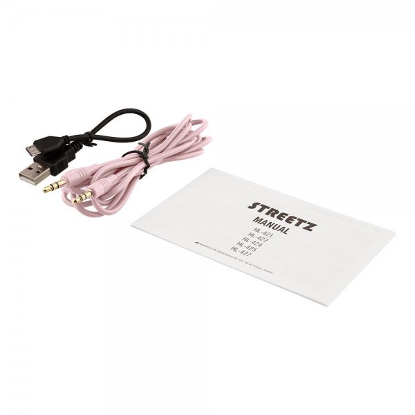 Streetz Hodetelefoner BT200 Wireless Headphones Rosa