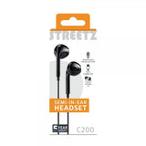 Streetz Hodetelefoner C200 Semi-In-Ear Headset USB-C Svart