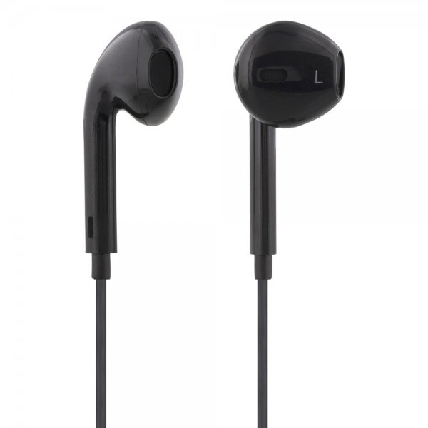Streetz Hodetelefoner E100 Semi-In-Ear Earbuds 3.5mm Svart