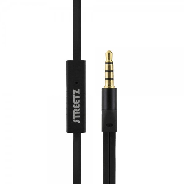 Streetz Hodetelefoner E120 Sport Earbuds 3.5mm Svart