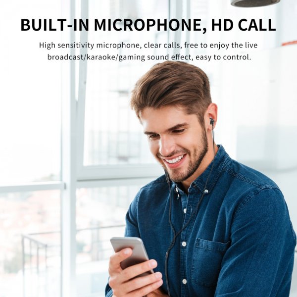 Joyroom Hodetelefoner JR-EC03 USB-C Sølv