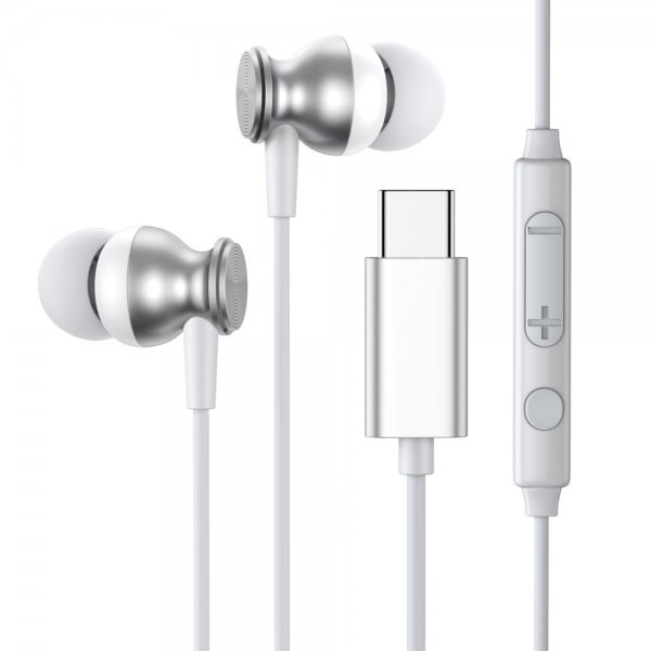 Joyroom Hodetelefoner JR-EC04 USB-C Sølv