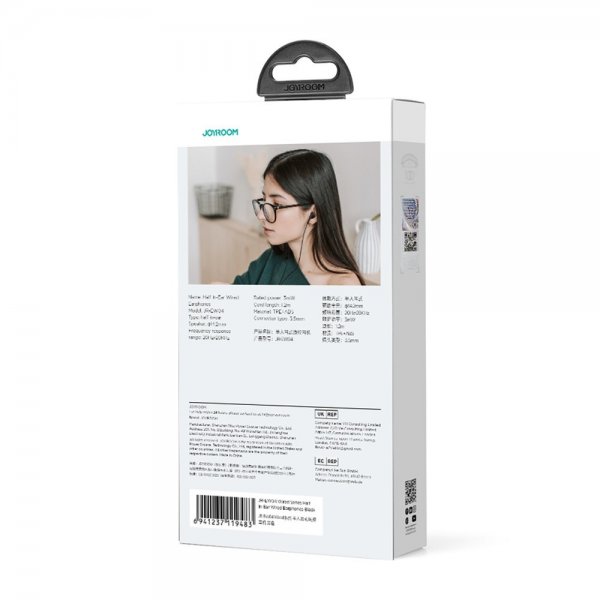 Joyroom Hodetelefoner JR-EW04 Wired Earphones 3.5mm Svart