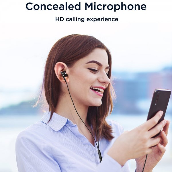 Joyroom Hodetelefoner JR-EW04 Wired Earphones 3.5mm Svart