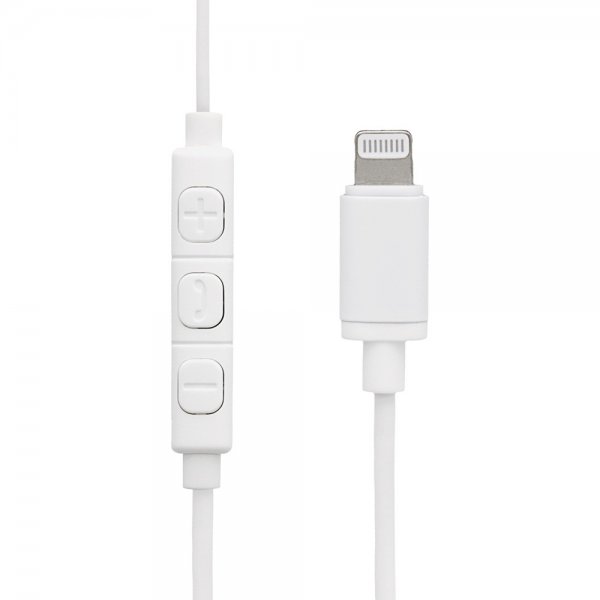 Streetz Hodetelefoner L200 Lightning Earbuds Hvit