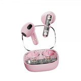 Streetz Hodetelefoner T150 Transparent True Wireless Earbuds Rosa