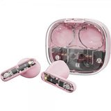 Streetz Hodetelefoner T150 Transparent True Wireless Earbuds Rosa