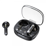 Streetz Hodetelefoner T150 Transparent True Wireless Earbuds Svart