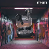 Streetz Hodetelefoner T150 Transparent True Wireless Earbuds Svart