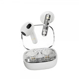 Streetz Hodetelefoner T150 Transparent True Wireless Earbuds Hvit