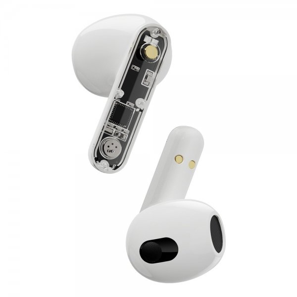 Streetz Hodetelefoner T150 Transparent True Wireless Earbuds Hvit
