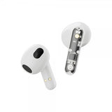 Streetz Hodetelefoner T150 Transparent True Wireless Earbuds Hvit