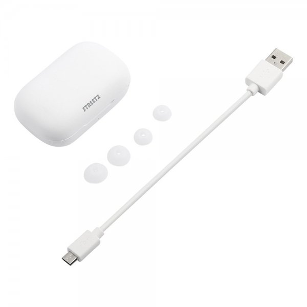 Streetz Hodetelefoner T210 Wireless Earbuds In-Ear Hvit