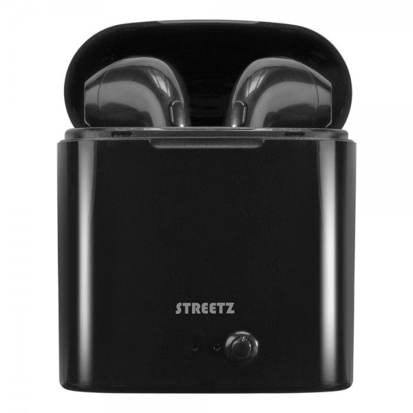 Streetz Hodetelefoner T50 True Wireless Earbuds Svart