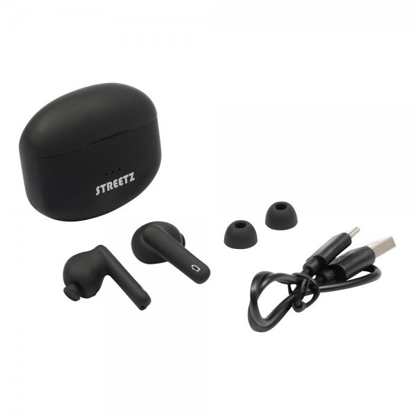 Streetz Hodetelefoner T500 Wireless ANC Earbuds Svart