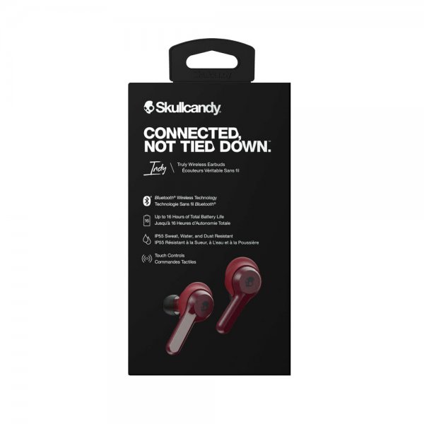 Skullcandy Hodetelefoner True Wireless Indy Deep Red