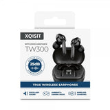 Xqisit Hodetelefoner TW300 True Wireless Earphones ANC Svart