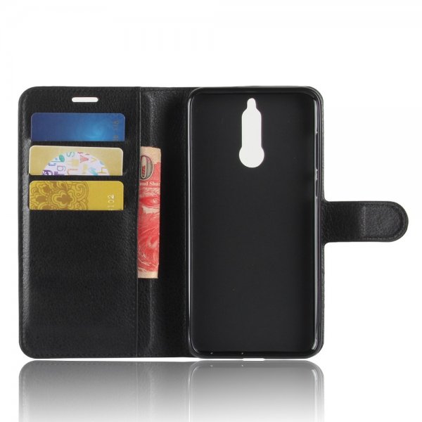 Huawei Mate 10 Lite Etui Litchi Svart