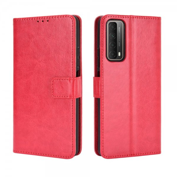 Huawei P Smart 2021 Etui Skinntekstur Rød
