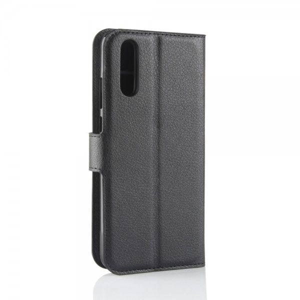 Huawei P20 Etui Litchi Svart