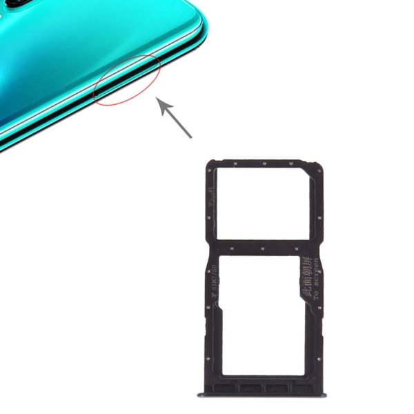 Huawei P30 Lite Minnekort/SIM-kortholder - Svart