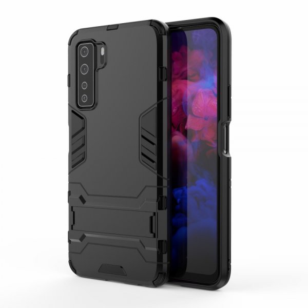 Huawei P40 Lite 5G Deksel Armor Stativfunksjon Svart