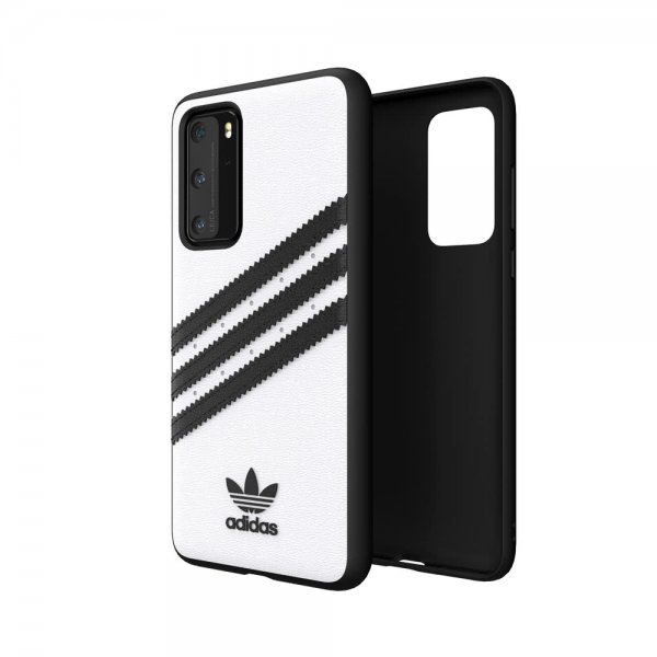 Adidas Huawei P40 Deksel OR 3 Stripes Snap Case Hvit Svart