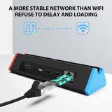 Hub til Nintendo Switch Switch/Switch OLED HDMI med Ethernet USB