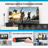 Hub til Nintendo Switch Switch/Switch OLED HDMI med Ethernet USB