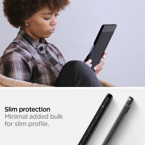 Spigen Samsung Galaxy Tab S6 Lite Deksel Rugged Armor Svart