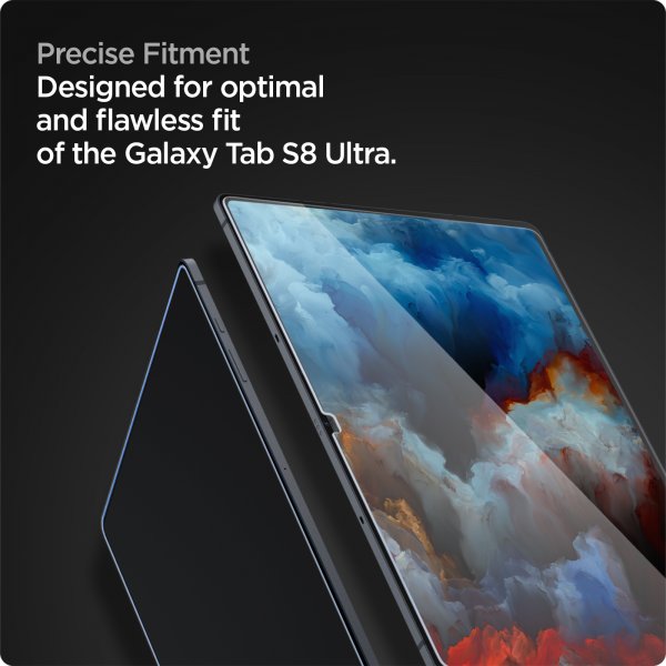 Spigen Samsung Galaxy Tab S8 Ultra Skjermbeskytter GLAS.tR EZ Fit
