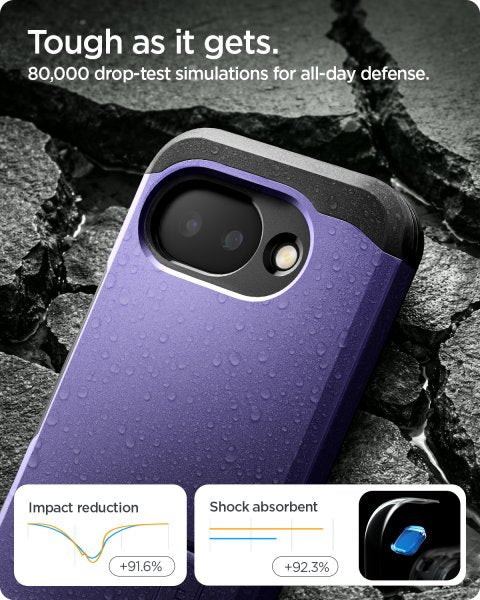 Spigen Google Pixel 10a Deksel Tough Armor MagFit Ash Violet
