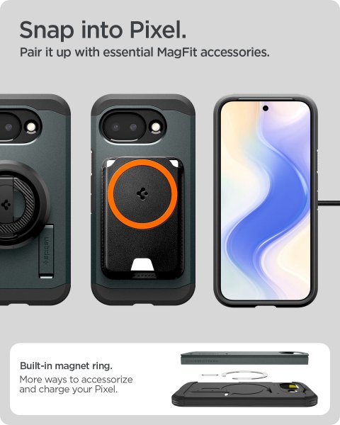 Spigen Google Pixel 10a Deksel Tough Armor MagFit Abyss Green