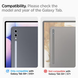Spigen Samsung Galaxy Tab S9 Plus/Galaxy Tab S10 Plus Skjermbeskytter GLAS.tR EZ Fit