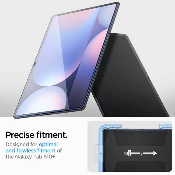 Spigen Samsung Galaxy Tab S9 Plus/Galaxy Tab S10 Plus Skjermbeskytter GLAS.tR EZ Fit