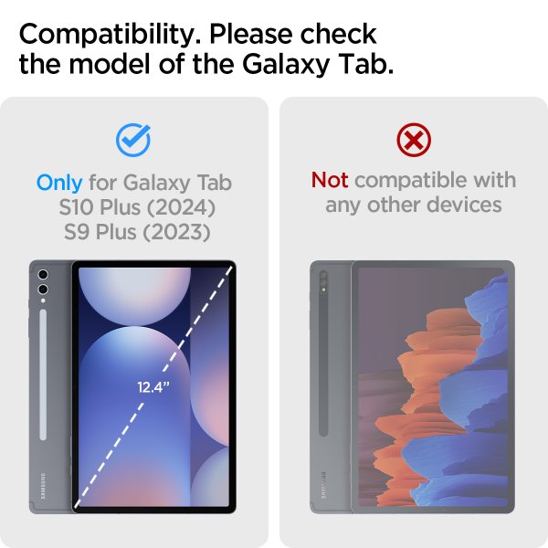 Spigen Samsung Galaxy Tab S9 Plus/Galaxy Tab S10 Plus Etui Ultra Hybrid Pro Grå