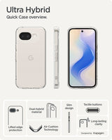 Spigen Google Pixel 10a Deksel Ultra Hybrid Crystal Clear
