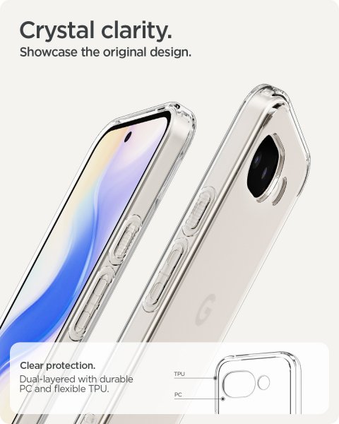 Spigen Google Pixel 10a Deksel Ultra Hybrid Crystal Clear