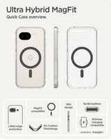 Spigen Google Pixel 10a Deksel Ultra Hybrid MagFit Clear Graphite