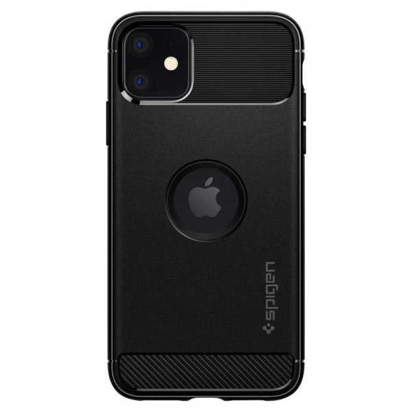 Spigen iPhone 11 Deksel Rugged Armor Matte Black
