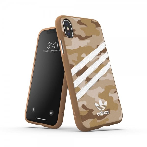 Adidas iPhone X/Xs Deksel OR 3-Stripes Snap Case Camo FW19 Raw Gold